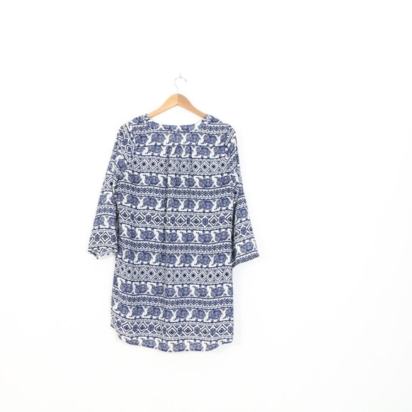 *Ardene Elephant Print Long Sleeve Tunic - Picture 6 of 7